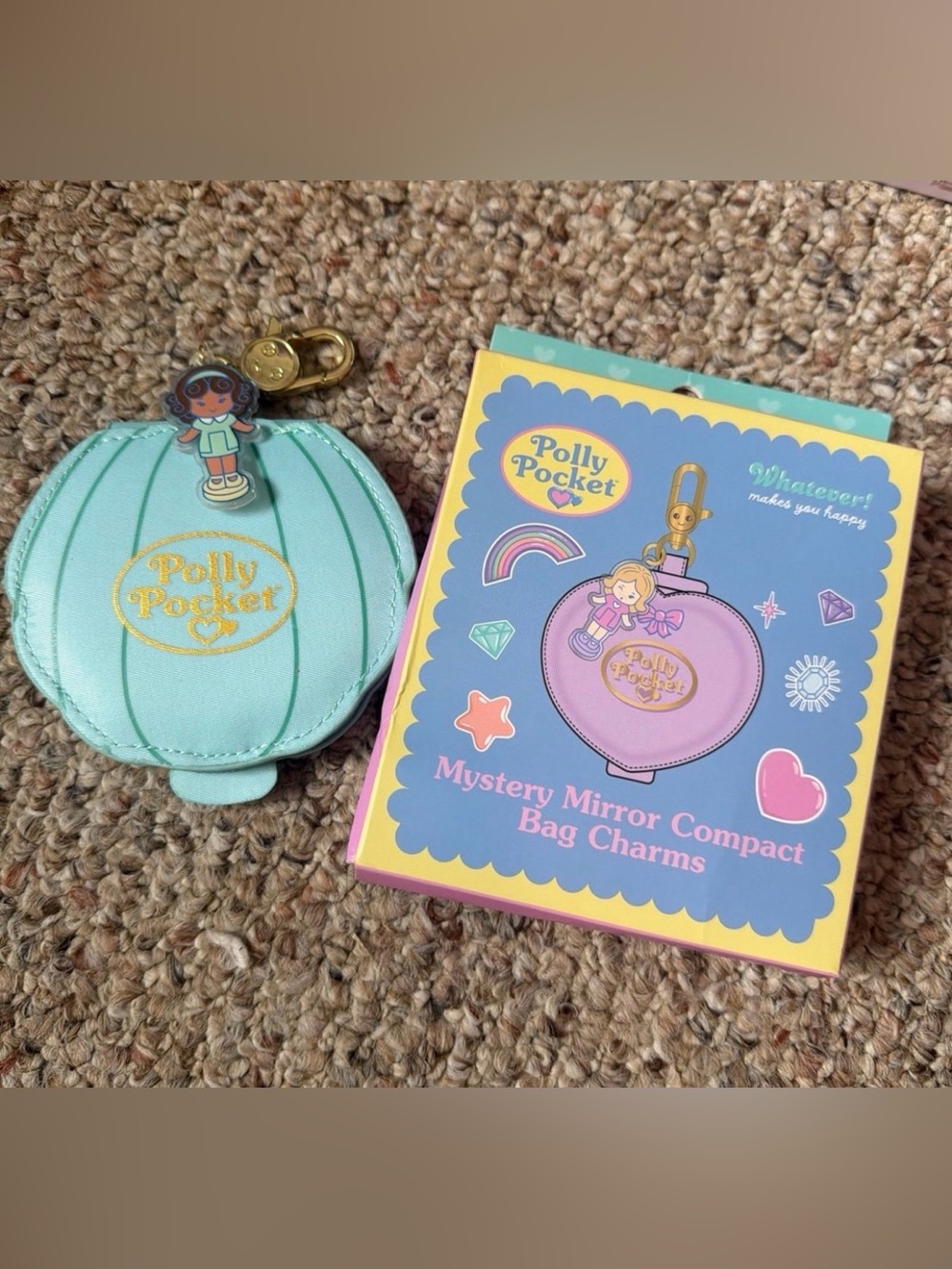 Polly Pocket mirror compact mystery bag charms whatever! Makes you happy